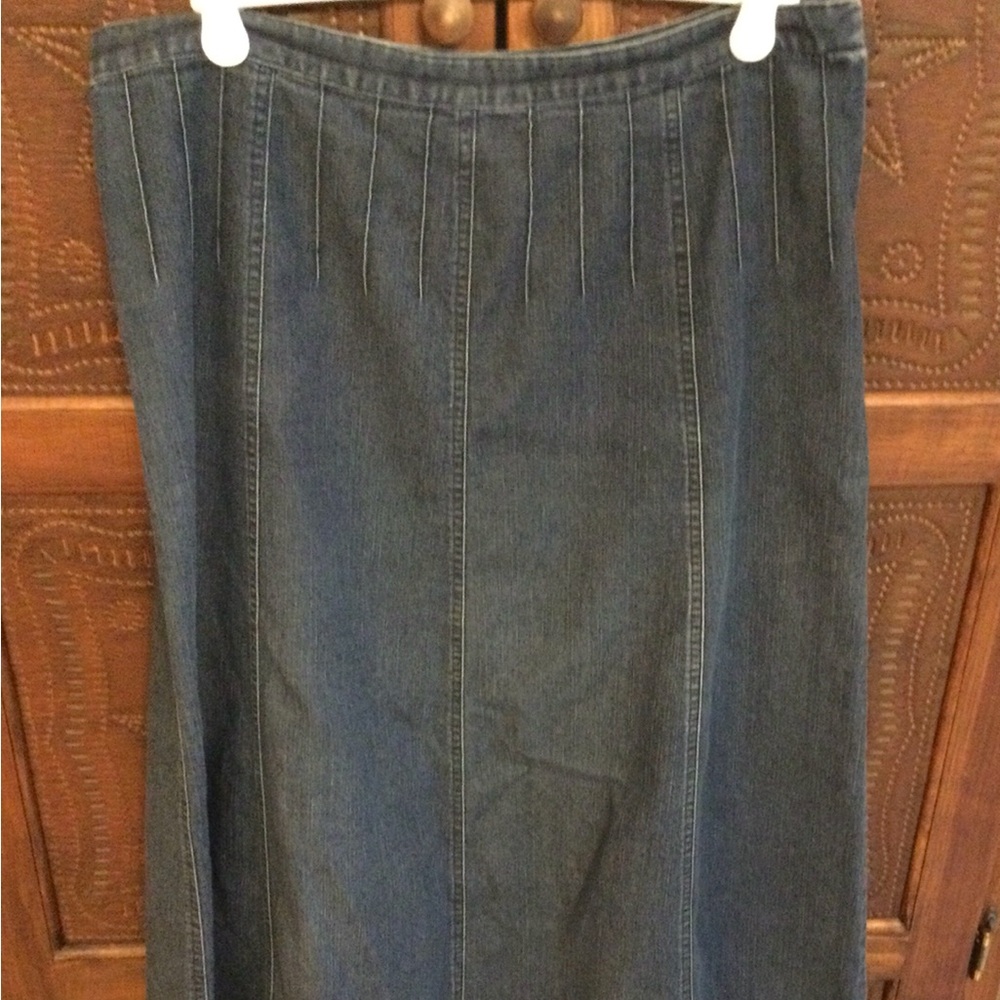 Cato size 8 denim skirt, maxi, A-line